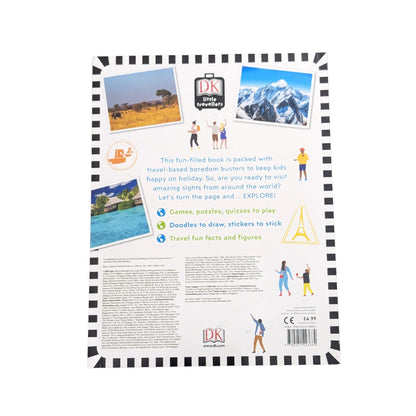 Back cover details of Landmarks of the World Activity Book imported edition