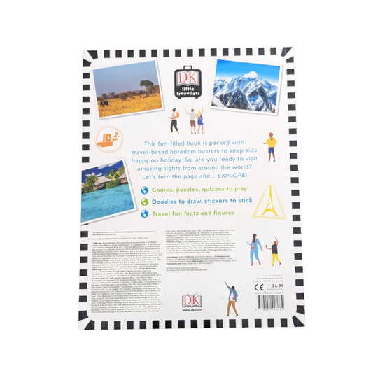 Back cover details of Landmarks of the World Activity Book imported edition