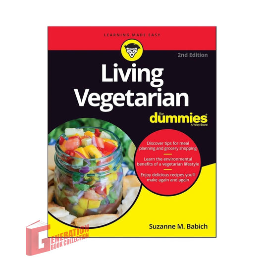 Living Vegetarian For Dummies by Suzanne M. Babich original health and nutrition book cover
