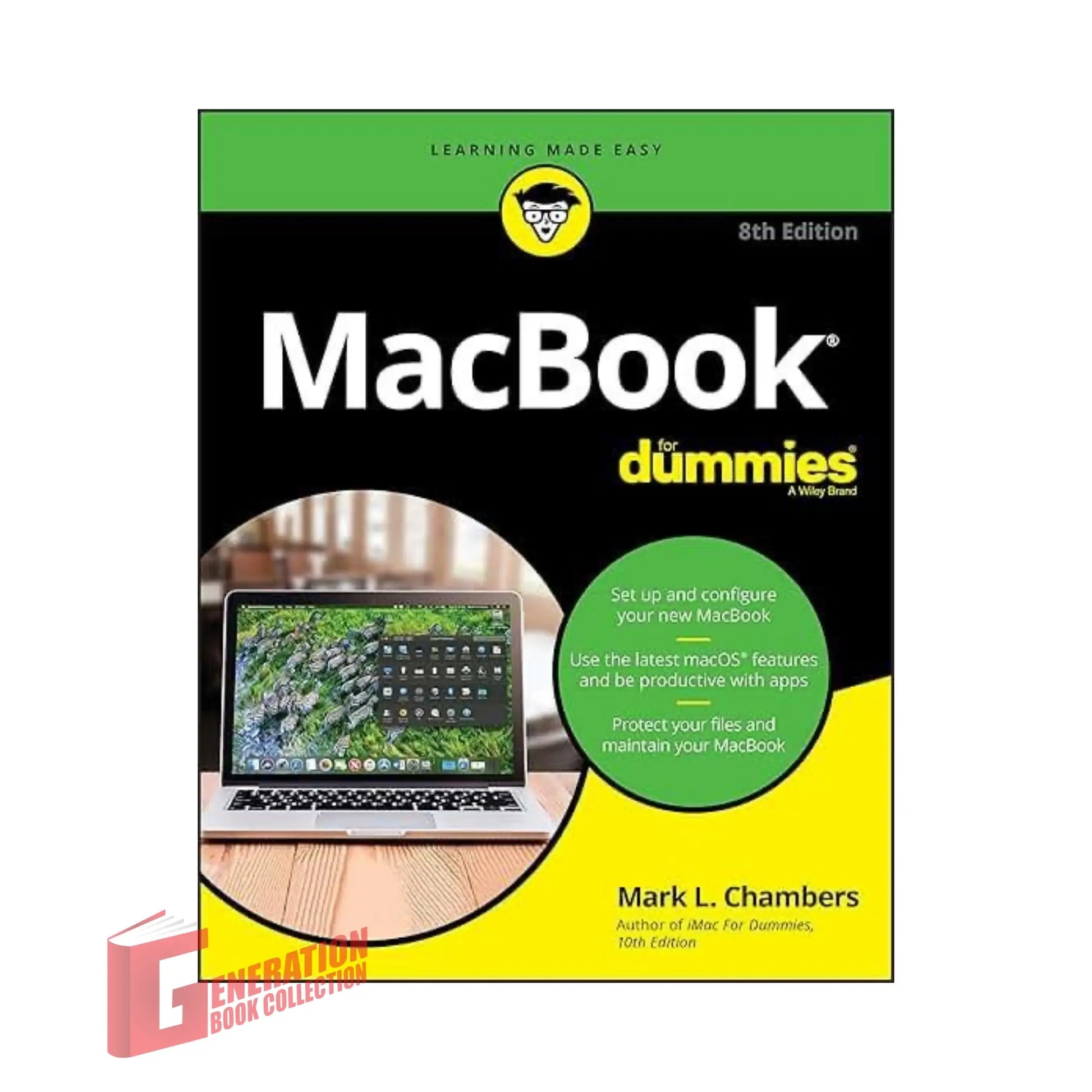 MacBook For Dummies 8th Edition by Mark L. Chambers original tech guide book cover