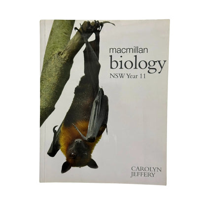 The front cover of Macmillan Biology NSW Year 11, available as an original imported copy at Generation Books Collection Pakistan.