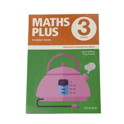 Maths Plus NSW Syllabus Student and Assessment Book 3 Value Pack (2020) original educational textbook cover