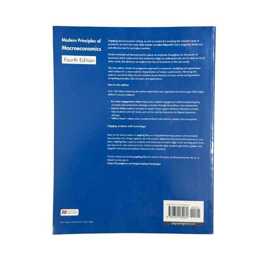 Modern Principles Of Macroeconomics 4e