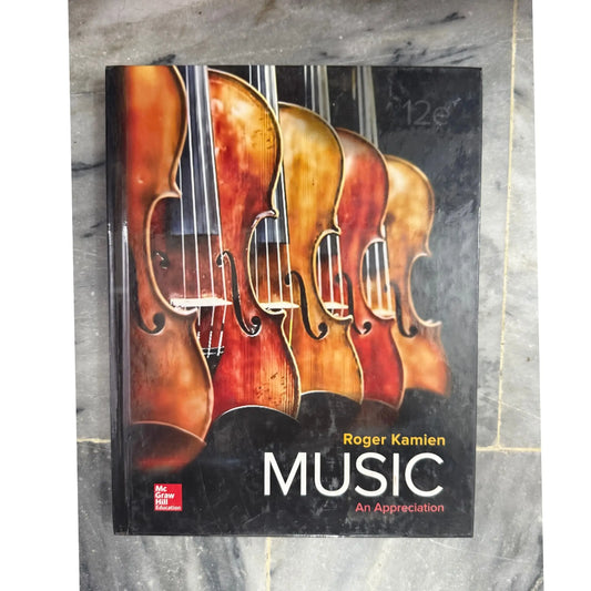 Music: An Appreciation by Roger Kamien (2017) original music textbook cover