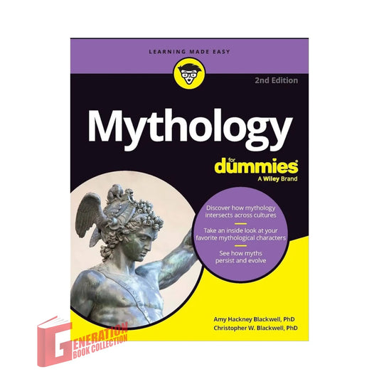 The front cover of Mythology For Dummies by Amy Hackney Blackwell and Christopher W. Blackwell, available as an original imported copy at Generation Books Collection Pakistan.