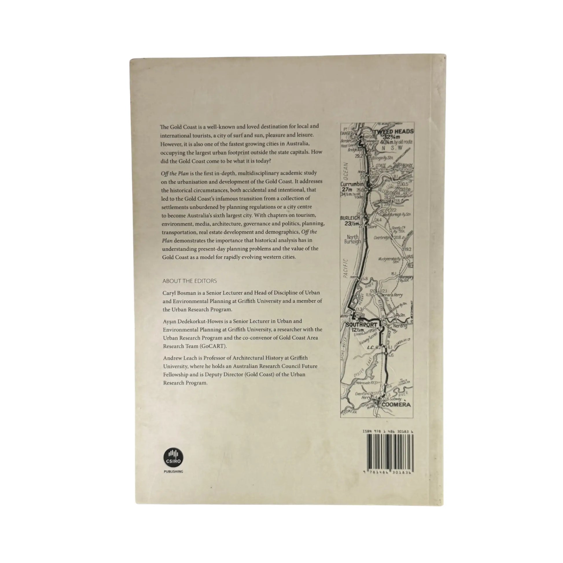 Back cover details of Off the Plan imported edition