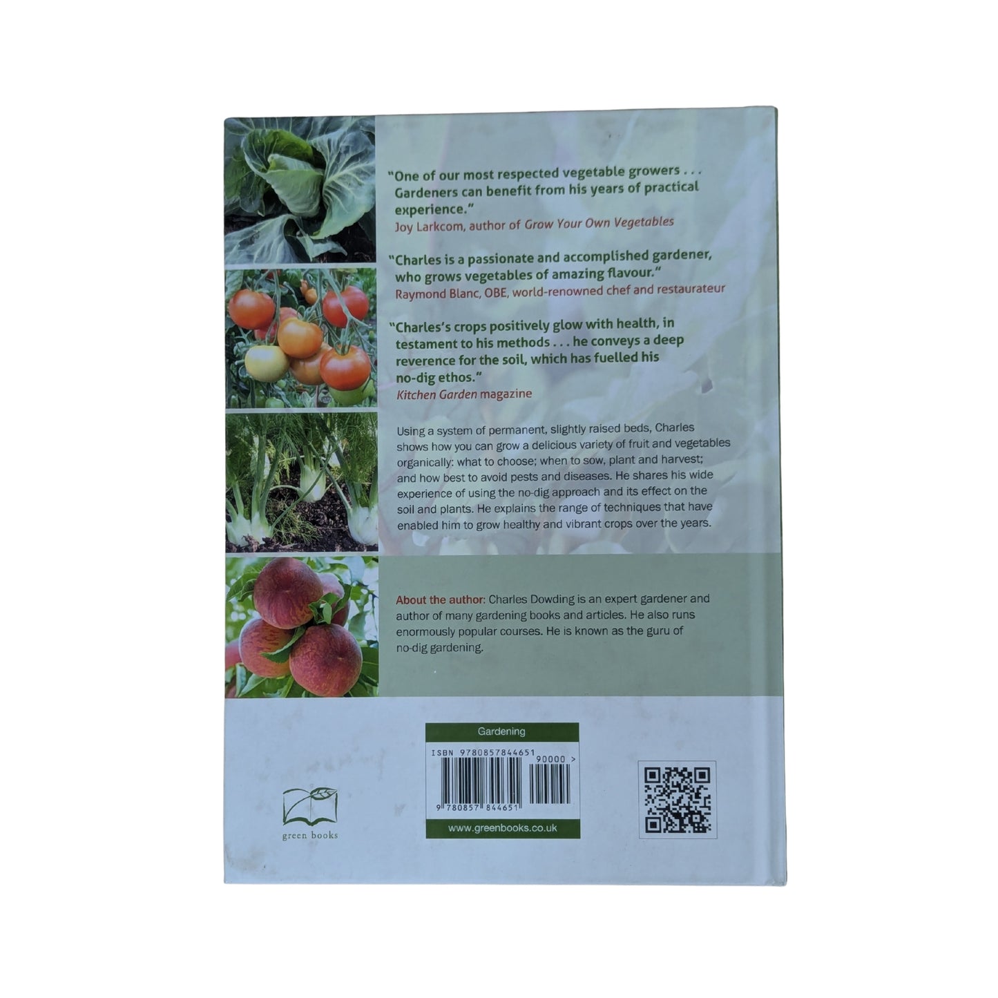 Back cover details of Organic Gardening imported edition