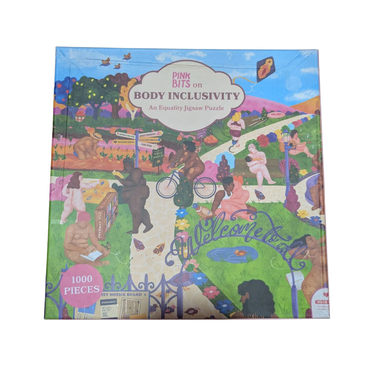 Pink Bits on Body Inclusivity: A 1000-Piece Equality Jigsaw Puzzle