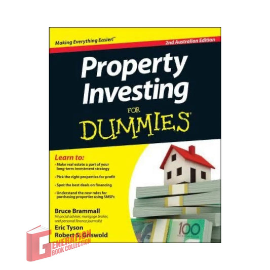 The front cover of Property Investing For Dummies - Australia by Bruce Brammall, available as an original imported copy at Generation Books Collection Pakistan.