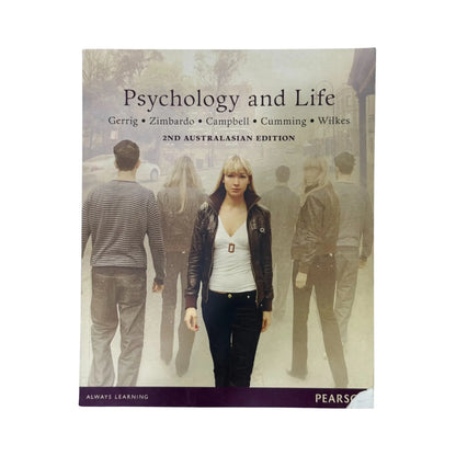 Psychology and Life (Australasian Edition) by Richard J. Gerrig original academic psychology textbook cover
