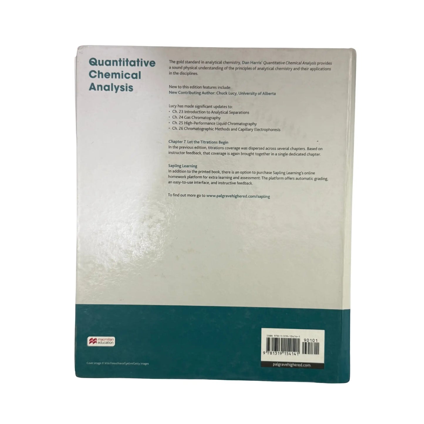 Quantitative Chemical Analysis [May 29, 2015] Harris, Daniel C.