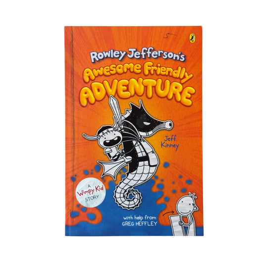 The front cover of Rowley Jefferson's Awesome Friendly Adventure by Jeff Kinney, available as an original imported copy at Generation Books Collection Pakistan.