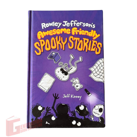 The front cover of Rowley Jefferson's Awesome Friendly Spooky Stories by Jeff Kinney, available as an original imported copy at Generation Books Collection Pakistan.