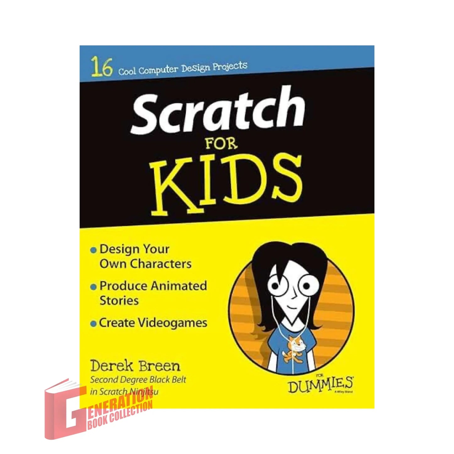 The front cover of Scratch For Kids For Dummies by Derek Breen, available as an original imported copy at Generation Books Collection Pakistan.