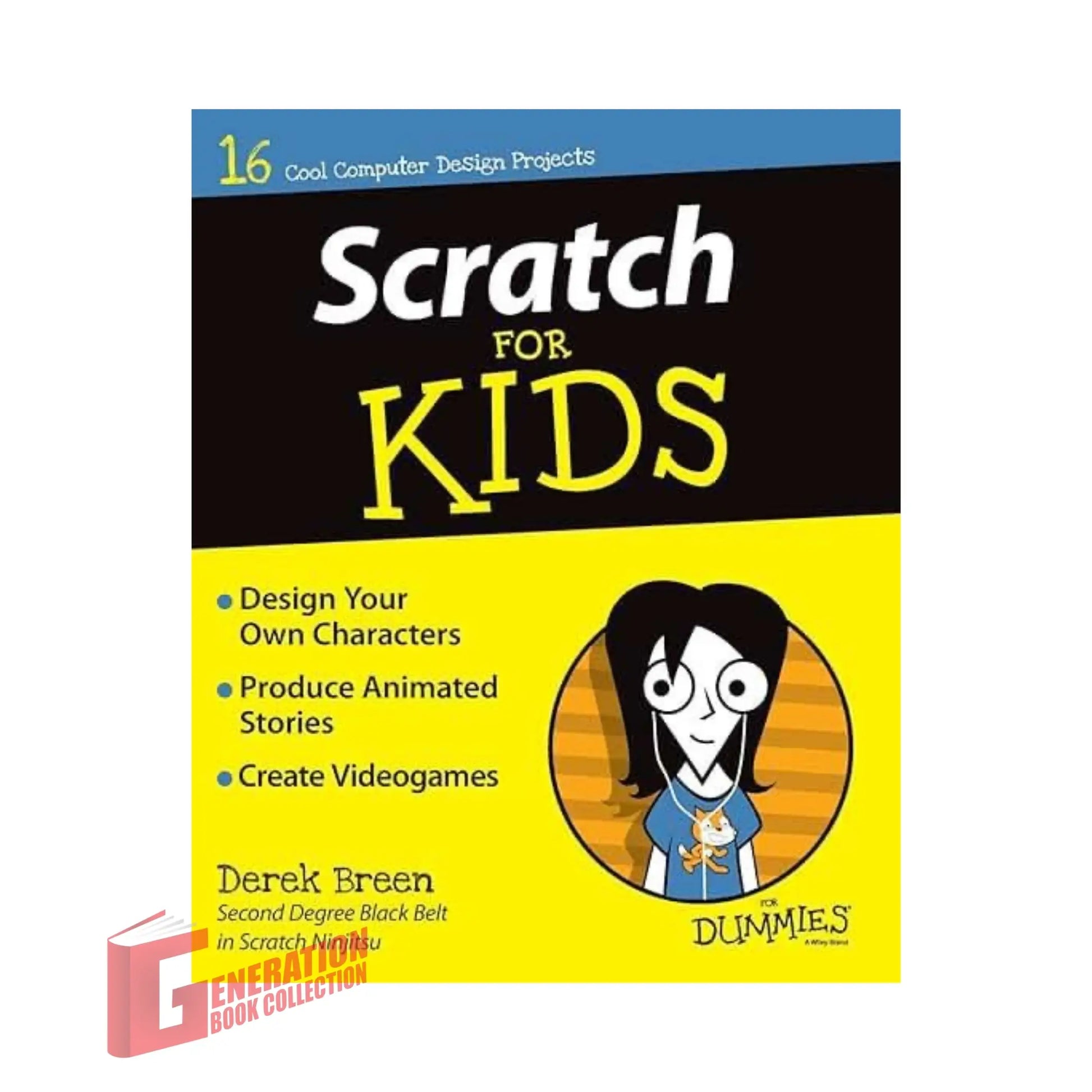 The front cover of Scratch For Kids For Dummies by Derek Breen, available as an original imported copy at Generation Books Collection Pakistan.