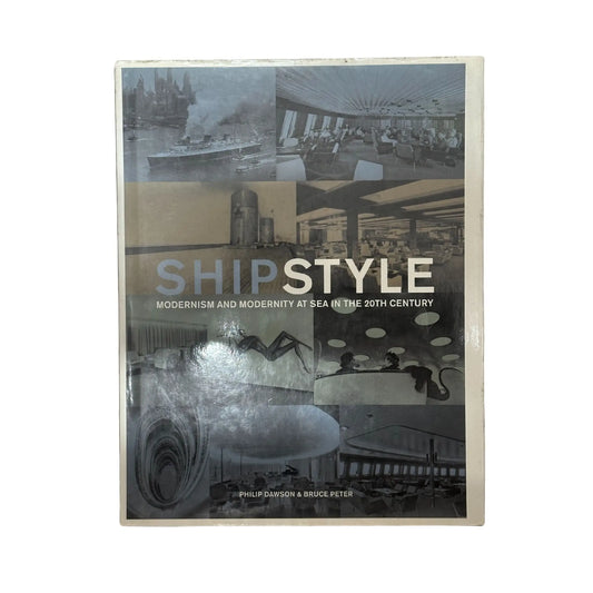 Book titled 'ShipStyle' with black and white images on a white background