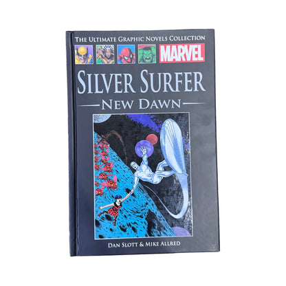 The front cover of Silver Surfer: New Dawn by Dan Slott and Michael Allred, available as an original imported copy at Generation Books Collection Pakistan.