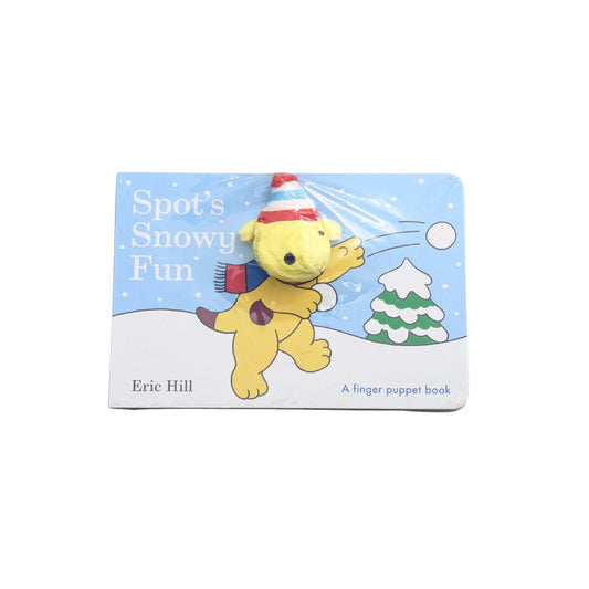 Spot's Snowy Fun by Eric Hill original children's board book cover