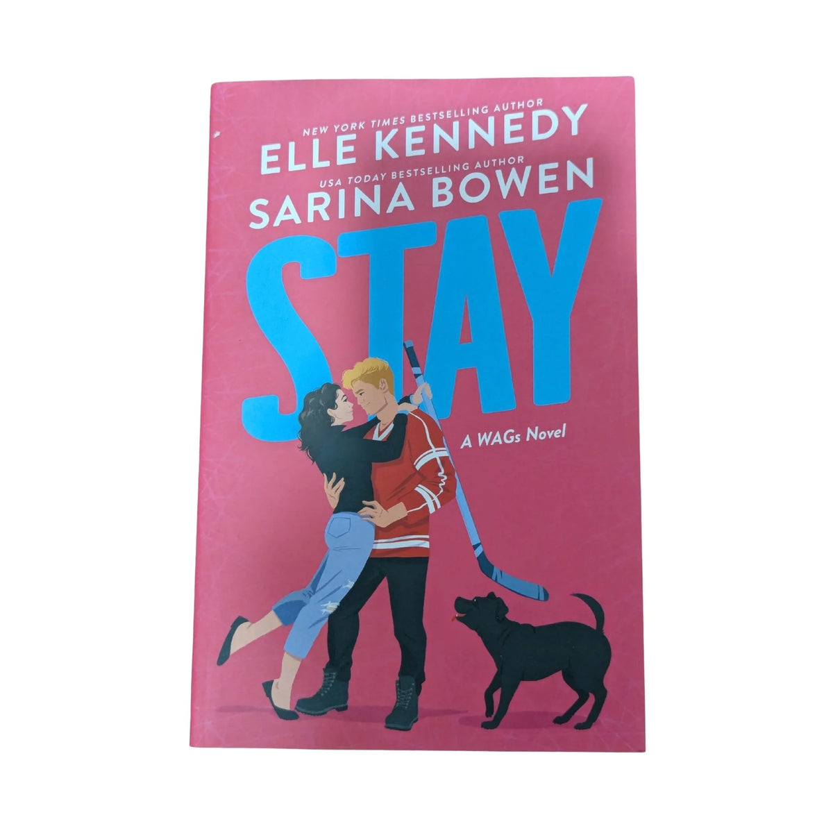  Front cover of Stay by Elle Kennedy and Sarina Bowen, Book 2 in the WAGs contemporary romance series.