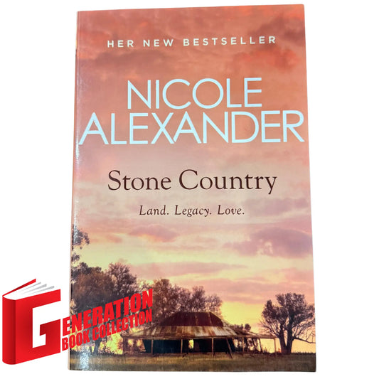 Official cover of Stone Country by Nicole Alexander, a genuine imported Australian outback drama novel.