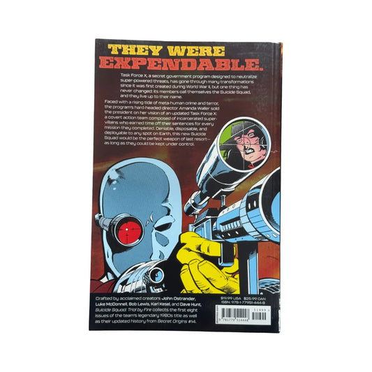 Back cover details of Suicide Squad: Trial by Fire imported edition
