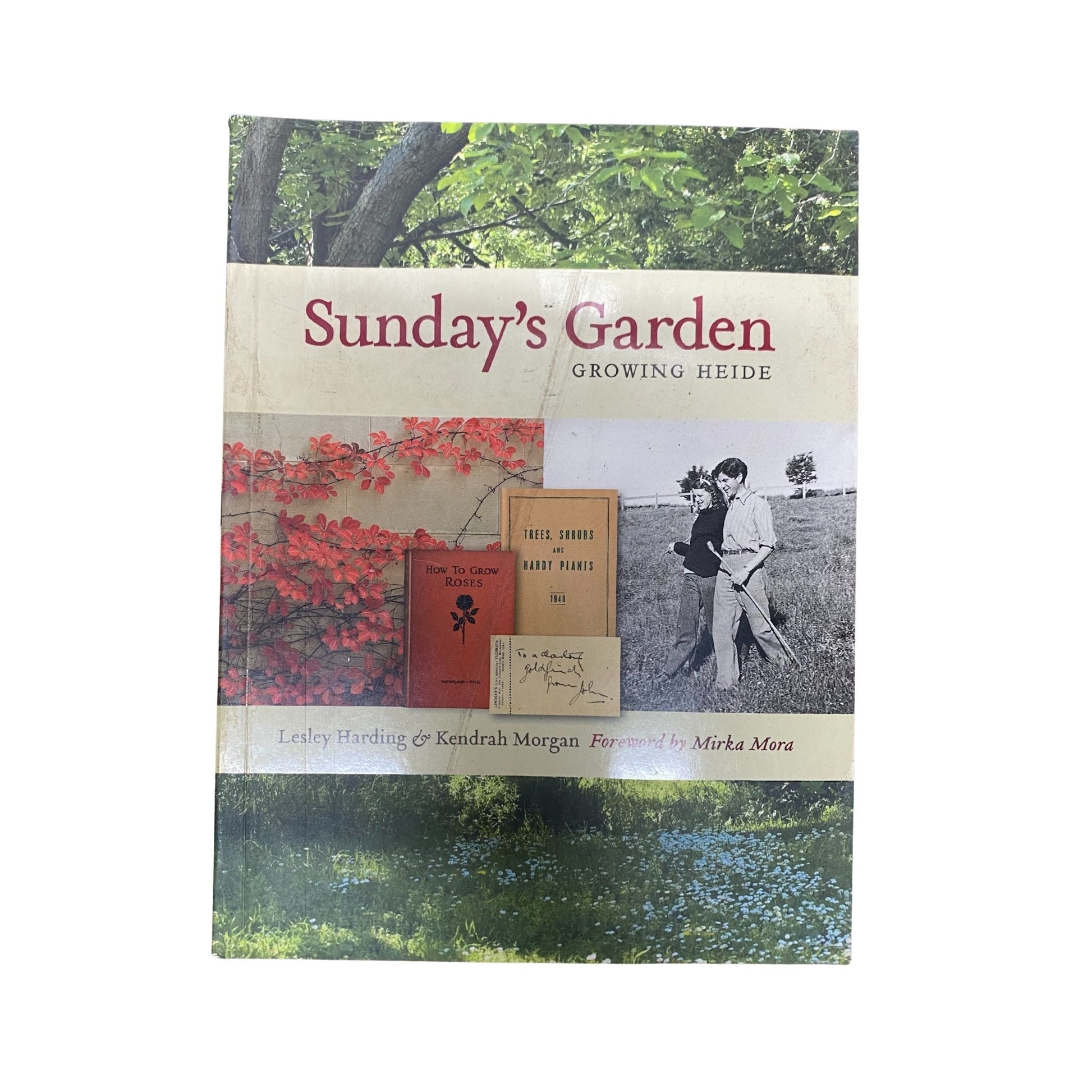 The front cover of Sunday's Garden: Growing Heide by Lesley Harding and Kendrah Morgan, available as an original imported copy at Generation Books Collection Pakistan.