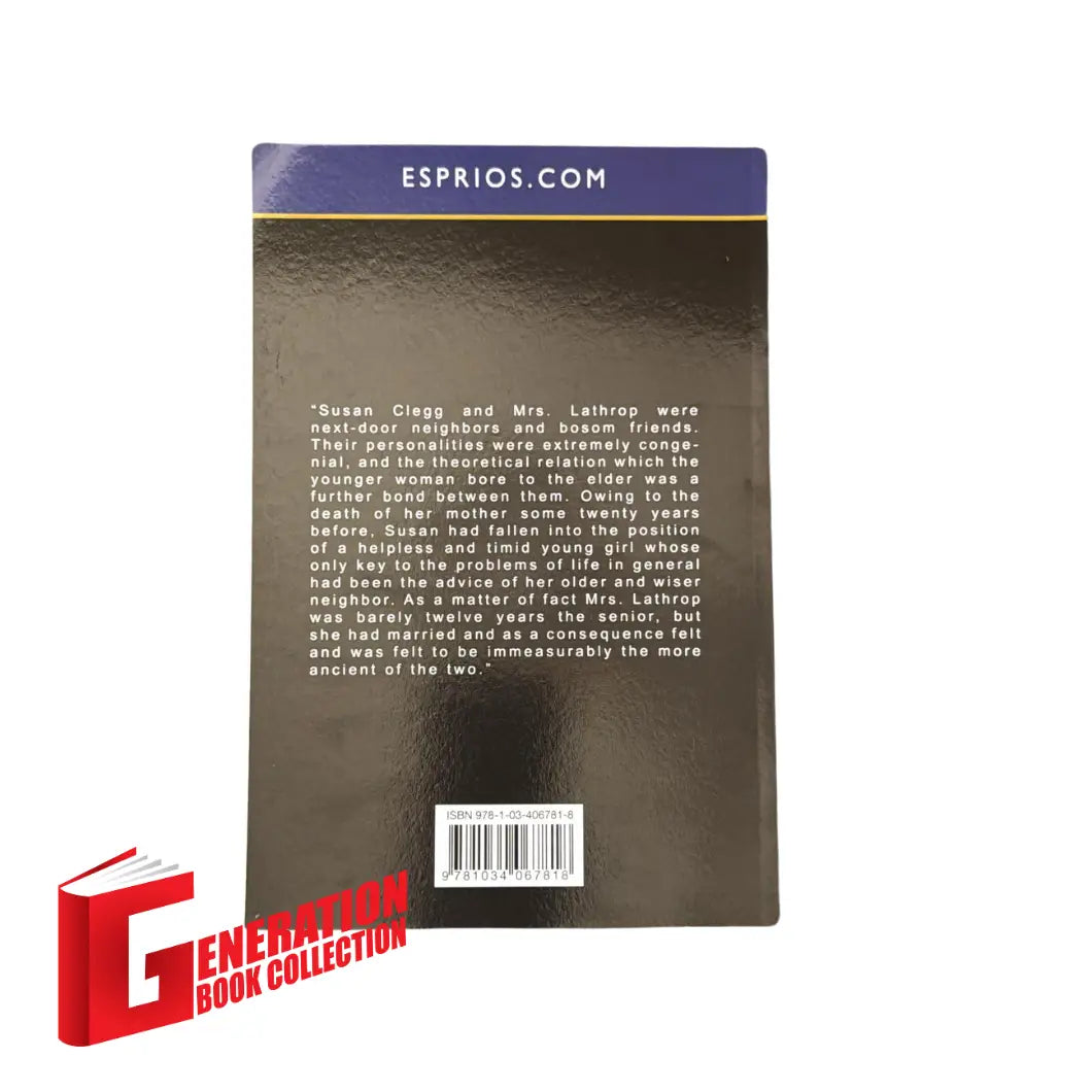 The back cover and synopsis of the original Susan Clegg and her Friend Mrs. Lathrop book.