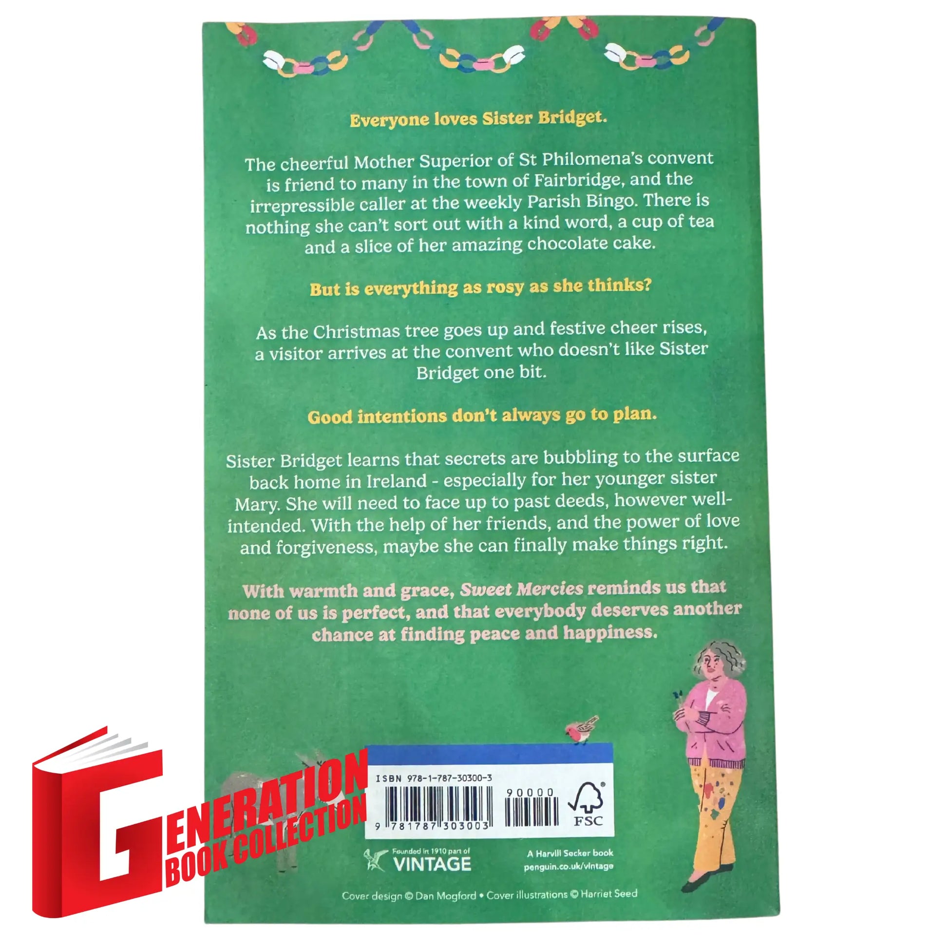 Back cover details of Sweet Mercies imported edition