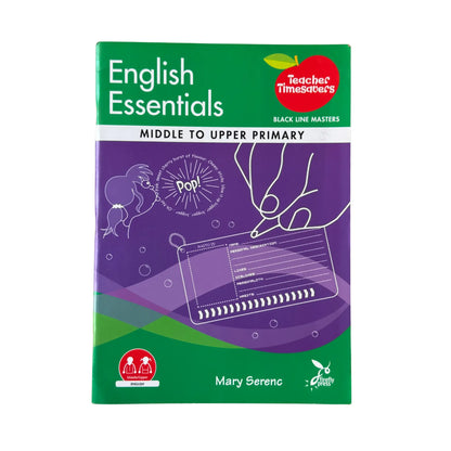 The cover of Teacher Timesavers: English Essentials Black Line Masters, an original educational resource book for primary teachers.