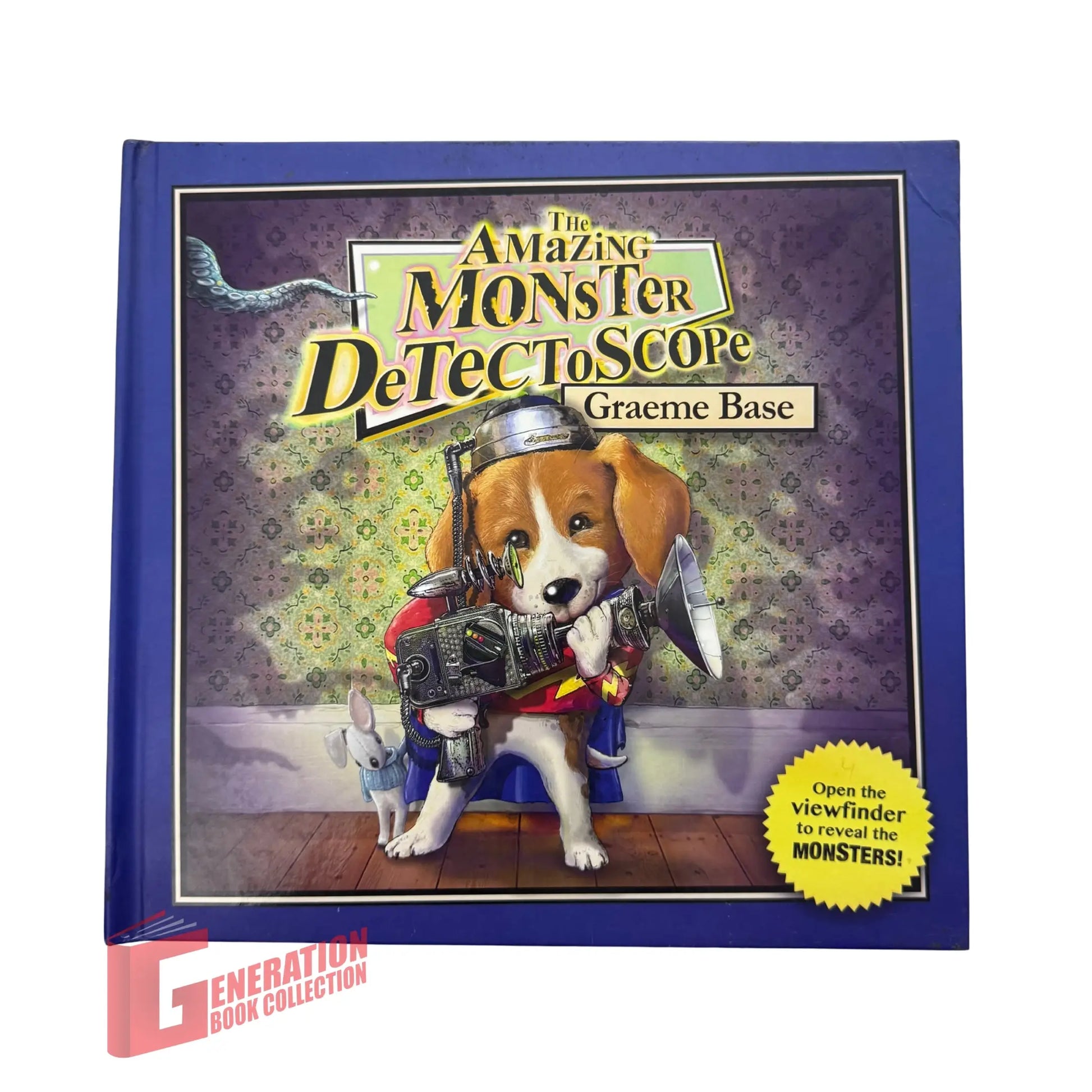 The Amazing Monster Detectoscope by Graeme Base original interactive kids book cover