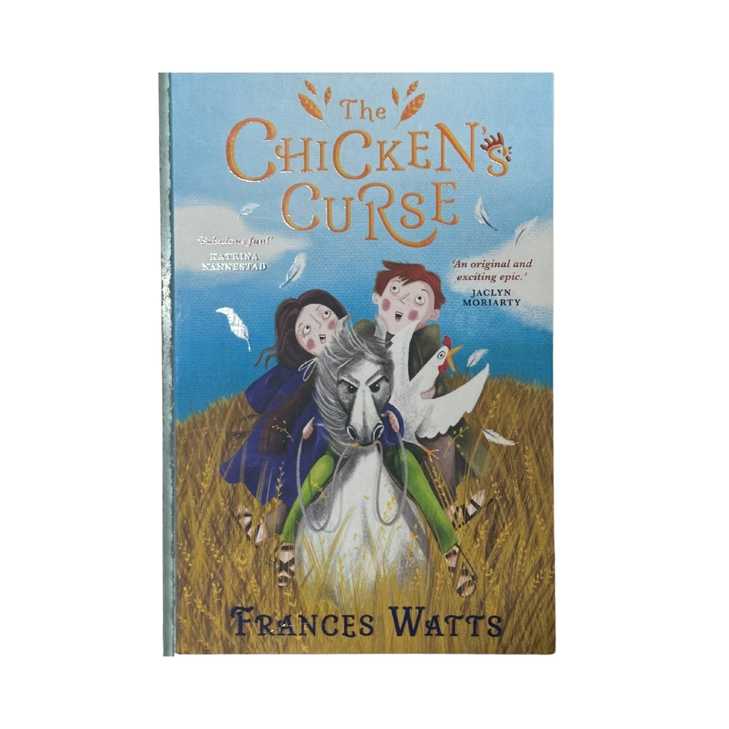 The front cover of The Chicken's Curse by Frances Watts, available as an original imported copy at Generation Books Collection Pakistan.