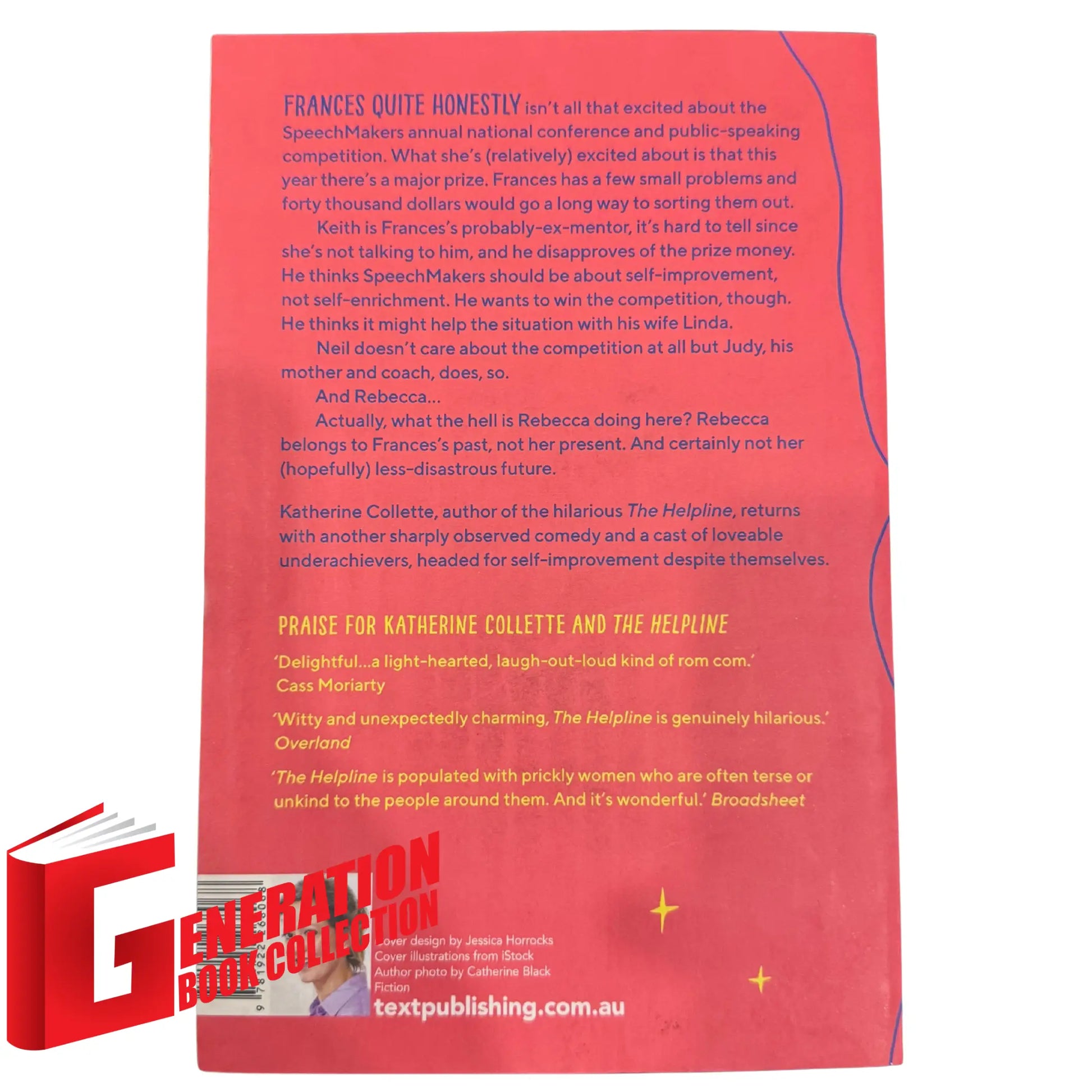 Back cover details of The Competition imported edition