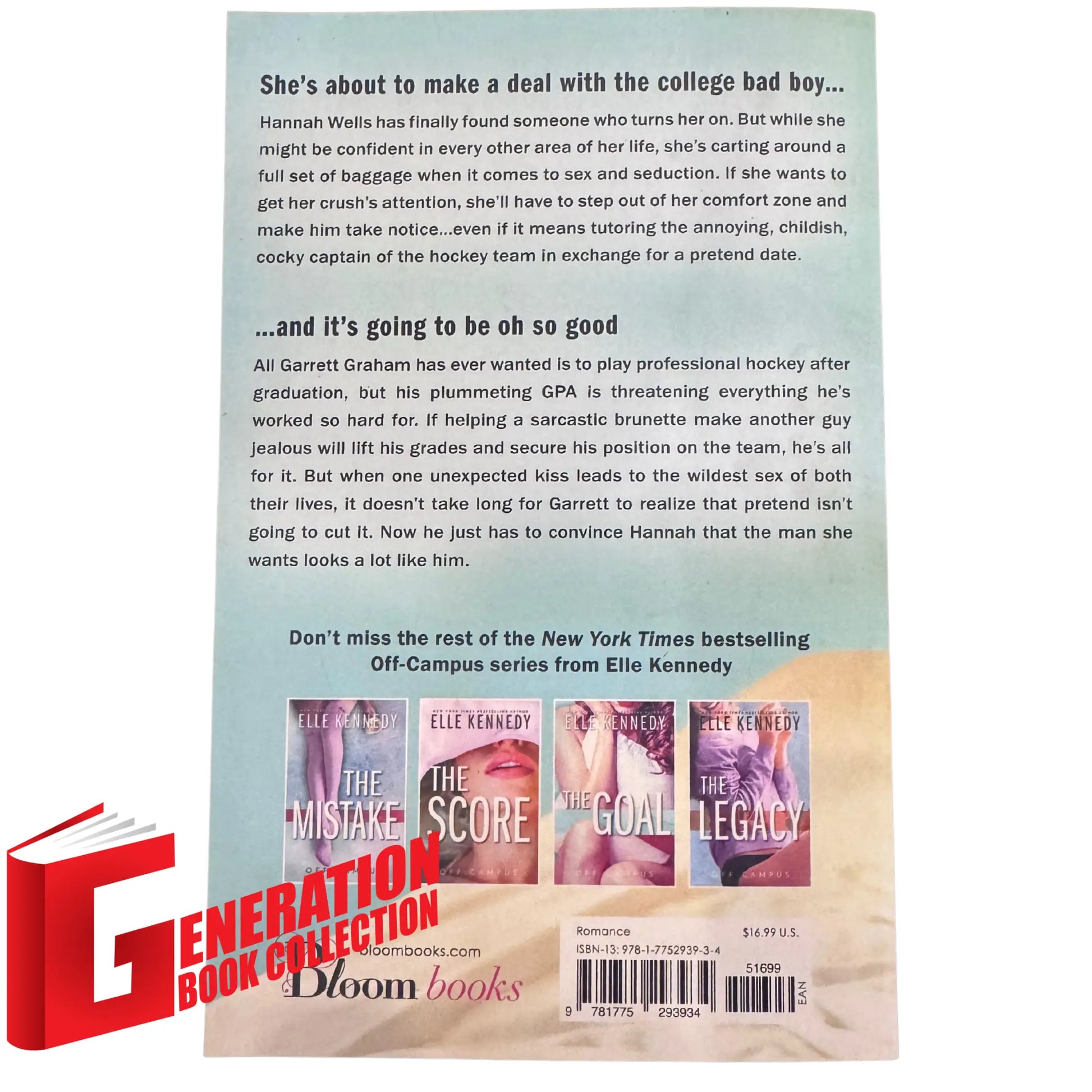 A lifestyle shot of "The Deal" book showing the spine and back cover, highlighting the "TikTok Made Me Buy It" popularity and glowing reviews.