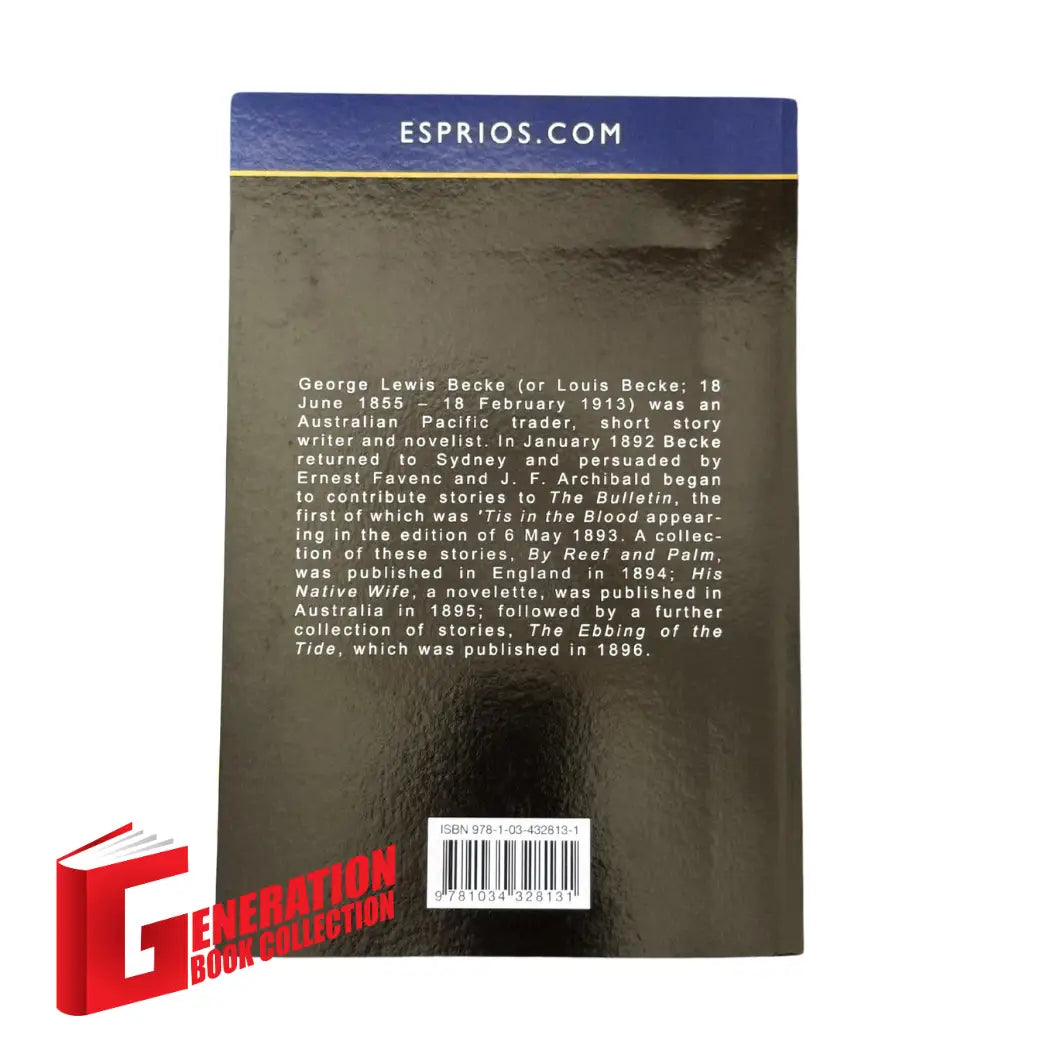 The back cover and synopsis of the original The Ebbing of the Tide book.
