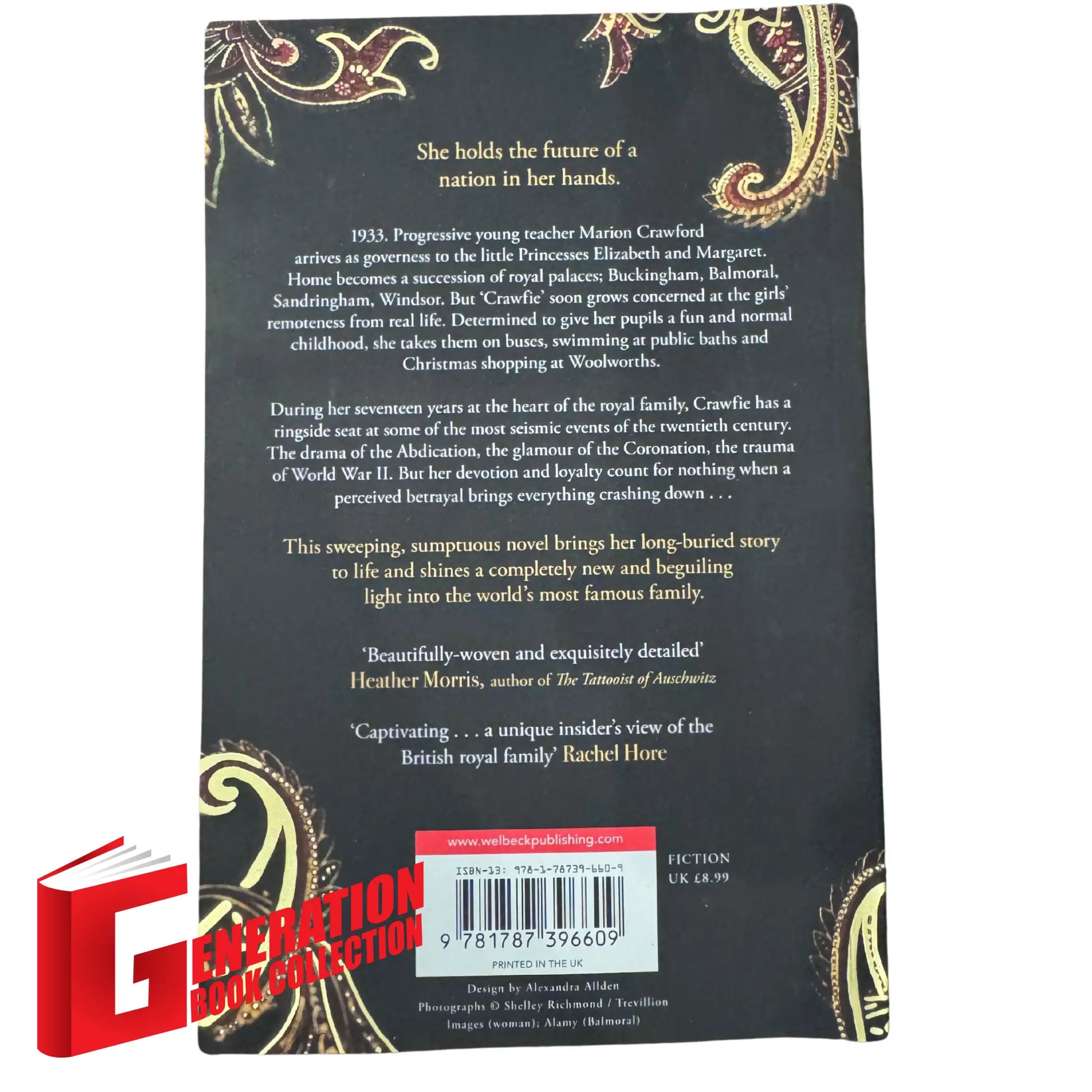 The back cover and synopsis of the original The Governess book.