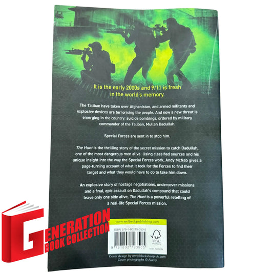 Back cover details of The Hunt imported edition