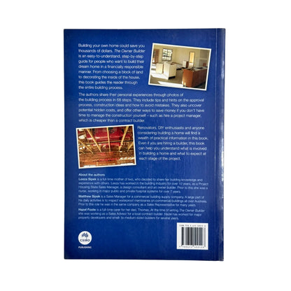 The back cover and synopsis of the original The Owner-Builder book.