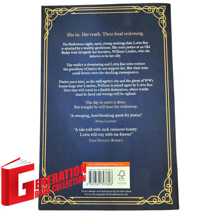 The back cover and synopsis of the original The Trail Of Lotta Rae book.
