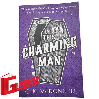 Official front cover of This Charming Man by C.K. McDonnell, a genuine imported urban fantasy comedy novel.