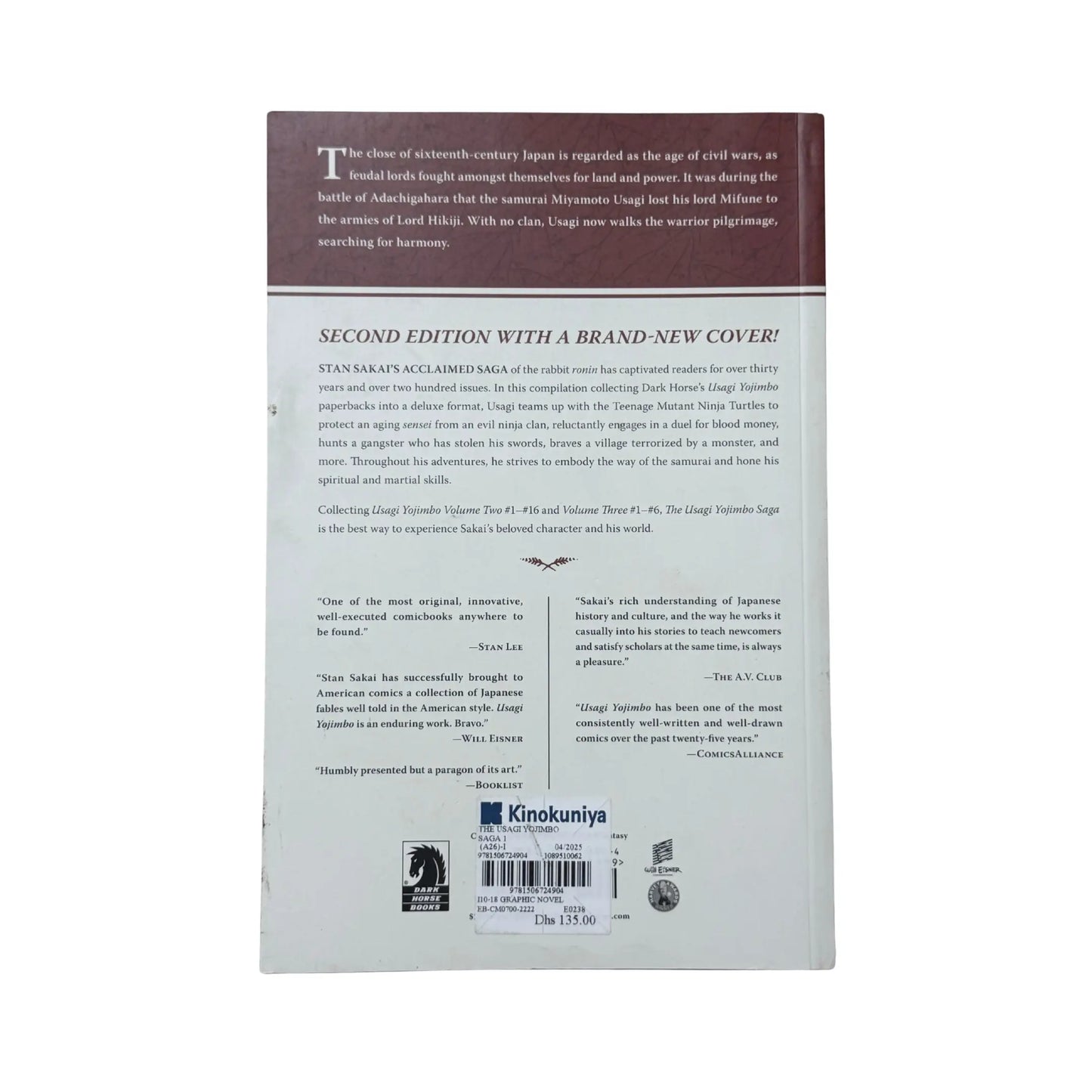 Usagi Yojimbo Saga Volume 1 (Second Edition)