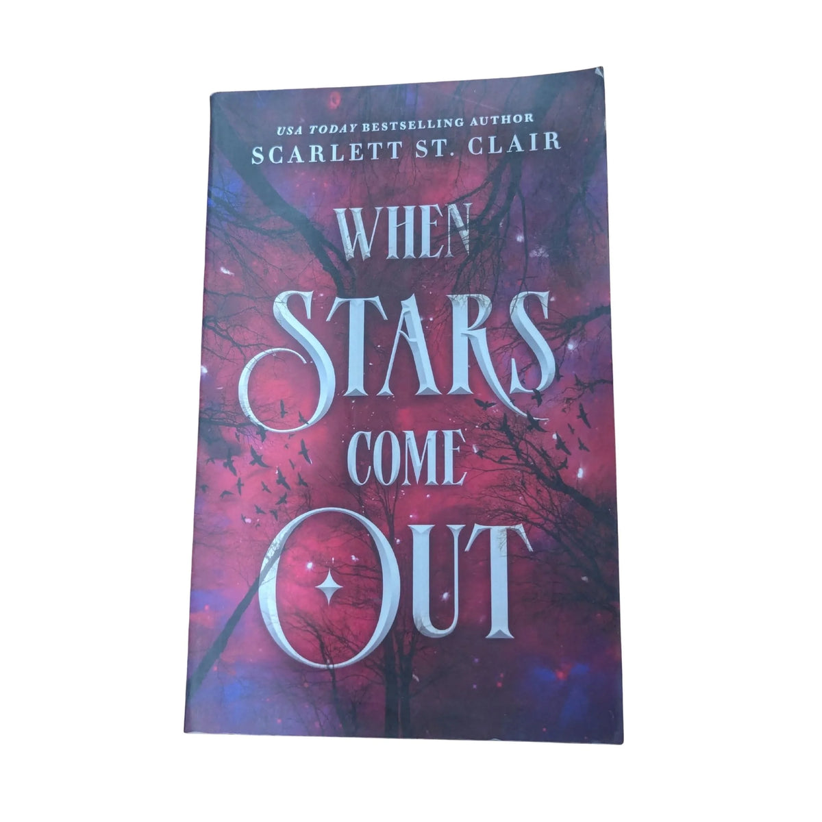 Front cover of When Stars Come Out by Scarlett St. Clair, a young adult fantasy novel featuring supernatural powers, soul-stealing magic and a mystery inspired by Greek mythology
