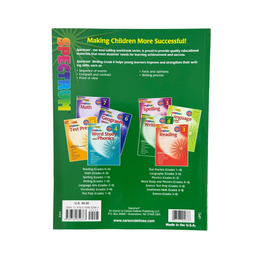 Writing, Grade 6 (Spectrum) 