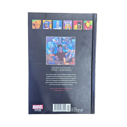 Back cover details of Young Avengers: Style > Substance imported edition
