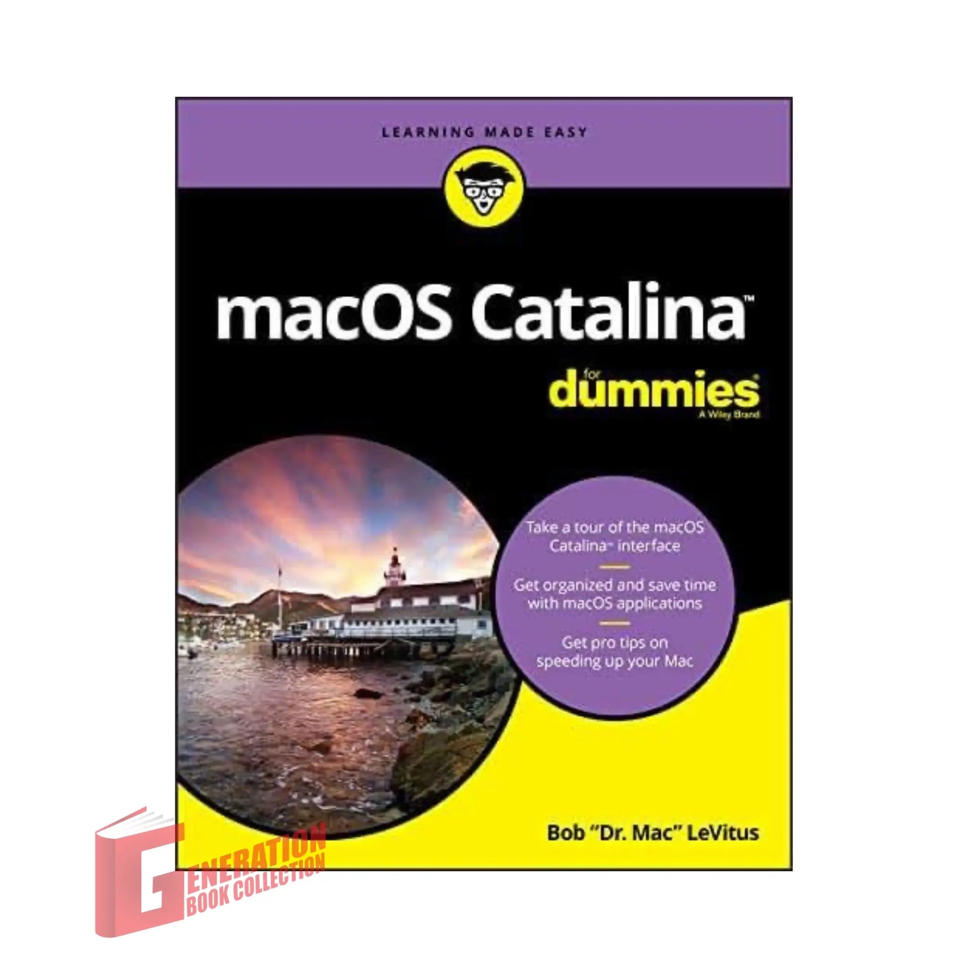 The front cover of macOS Catalina For Dummies by Bob LeVitus, available as an original imported copy at Generation Books Collection Pakistan.